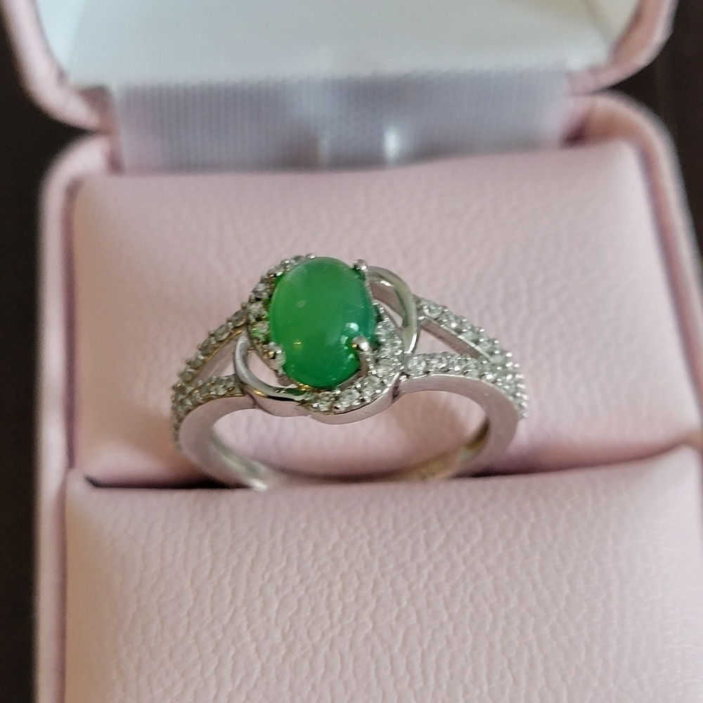 Natural Cut Chrome Diopside 1.70ct In Sterling Silver Band With Appraisal 285.ca - Picture 5 of 7